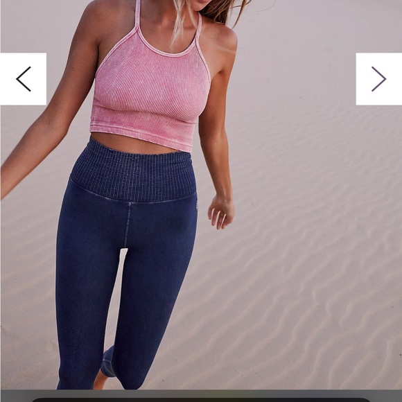 Free People High-Rise 7/8 Length Good Karma Leggings - Picture 3 of 7